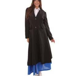 HPO Adult Women's English Nanny Marry TV/Movie Costume | Black & Blue Cosplay Costume