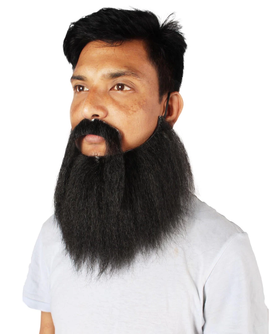 HPO Men's Synthetic Hair Long Beard Cosplay Facial Hair Multiple Color Options 17 HPO Men's Synthetic Hair Long Beard Cosplay Facial Hair Multiple Color Options