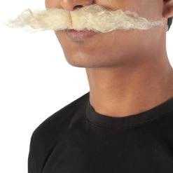 HPO Men's Doctor Eggman Robotnik Long Curly Mustache Multiple Color Options