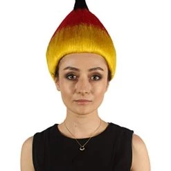 FLAGWIGS Women's Flag Troll Wigs | Germany | National Pride Halloween Wigs | Premium Breathable Capless Cap