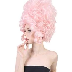 HPO Rococo Style Marie Antoinette Womens Wig | Queen Character Cosplay Halloween Wig | Premium Breathable Capless Cap Men's