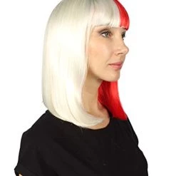 HPO Womens Two-tone Medium Bob Wig | Premium Breathable Capless Cap