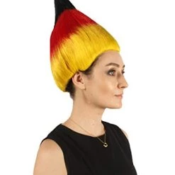 FLAGWIGS Women's Flag Troll Wigs | Germany | National Pride Halloween Wigs | Premium Breathable Capless Cap 16 FLAGWIGS Women's Flag Troll Wigs | Germany | National Pride Halloween Wigs | Premium Breathable Capless Cap
