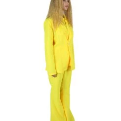 HPO Adult Women's Deluxe Party Suit Costume | Yellow Cosplay Costume