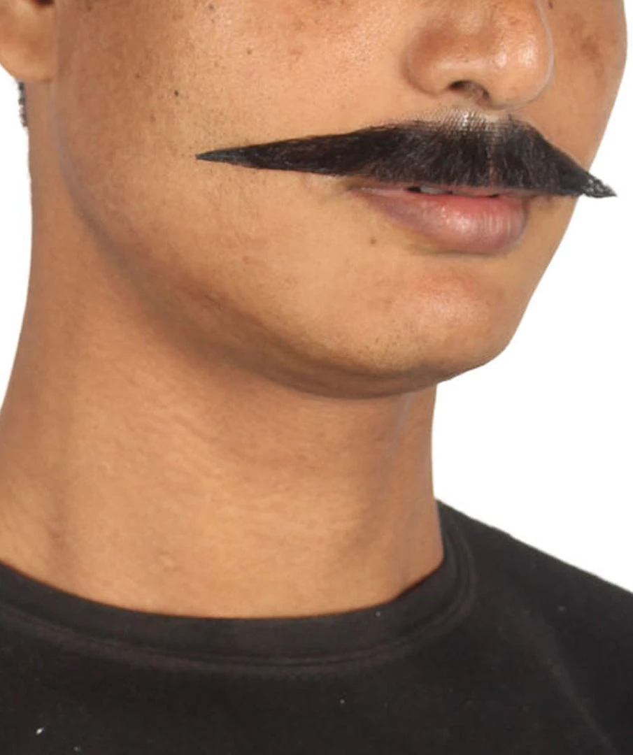HPO Men's Stylish Moustache Set | Black Cosplay Facial Hair 3 HPO Men's Stylish Moustache Set | Black Cosplay Facial Hair