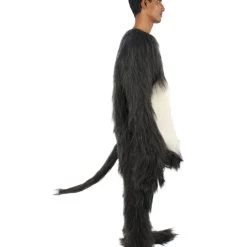 HPO White And Black Mouse Costume - Long Breathable Synthetic Fibers Men's