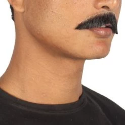 HPO Men's Painter Brush Style Moustache Set | Black Cosplay Facial Hair 5 HPO Men's Painter Brush Style Moustache Set | Black Cosplay Facial Hair