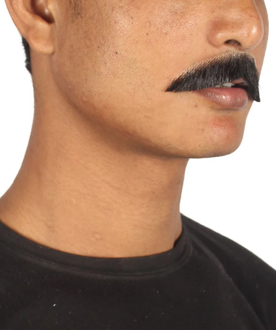 HPO Men's Painter Brush Style Moustache Set | Black Cosplay Facial Hair 3 HPO Men's Painter Brush Style Moustache Set | Black Cosplay Facial Hair
