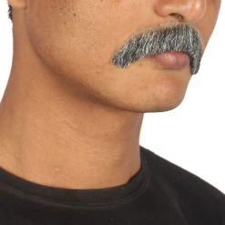 HPO Men's Stylish Moustache Set | Gray Cosplay Facial Hair