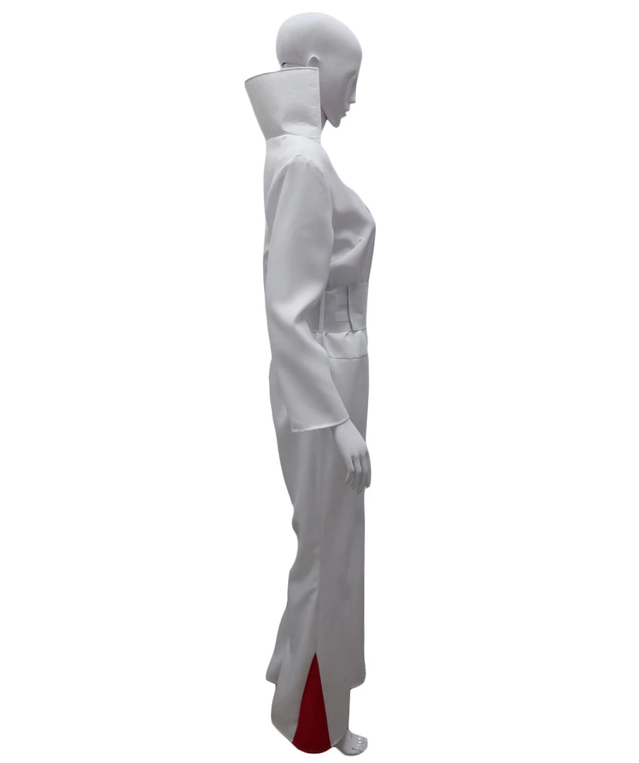 HPO Adult Women's Deluxe Sexy Jumpsuit Costume With Sequins Costume | White Cosplay Costume 4 HPO Adult Women's Deluxe Sexy Jumpsuit Costume With Sequins Costume | White Cosplay Costume