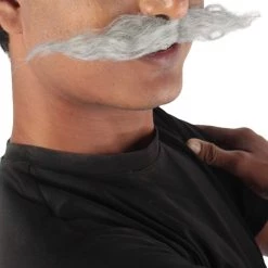 HPO Men's Doctor Eggman Robotnik Long Curly Mustache Multiple Color Options