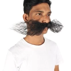 HPO Men's Dr Egg Head Mechanical Genius Curly Mustache Multiple Color Options