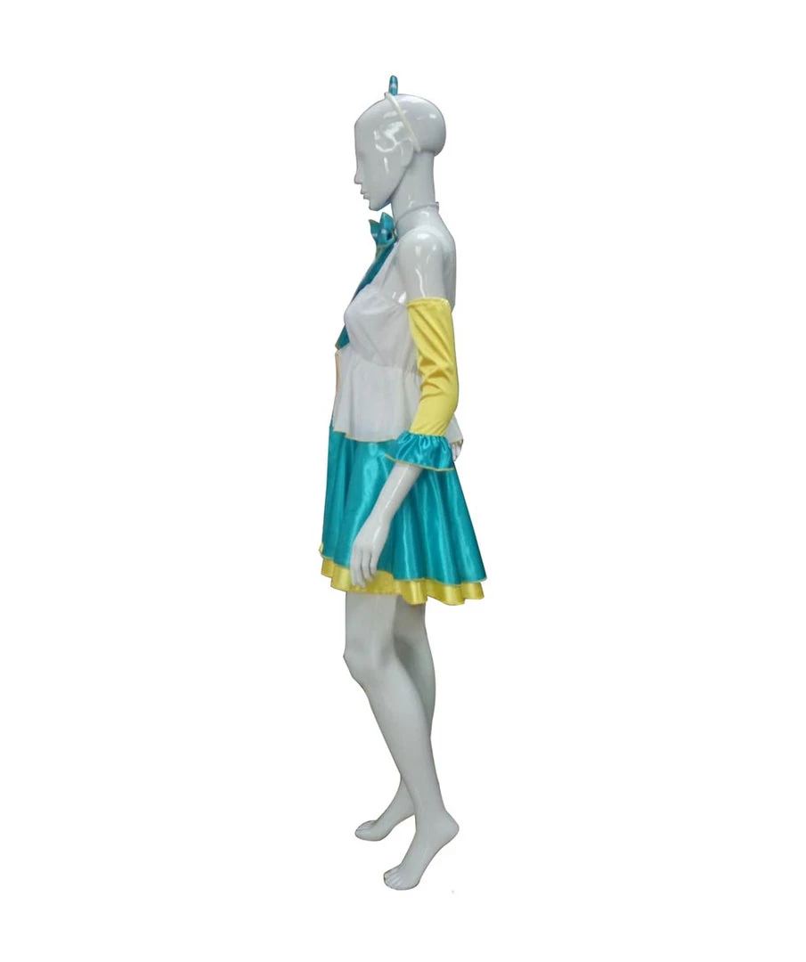 HPO Adult Women's School Idol 3Pc Costume | White Blue Halloween Costume 3 HPO Adult Women's School Idol 3Pc Costume | White Blue Halloween Costume
