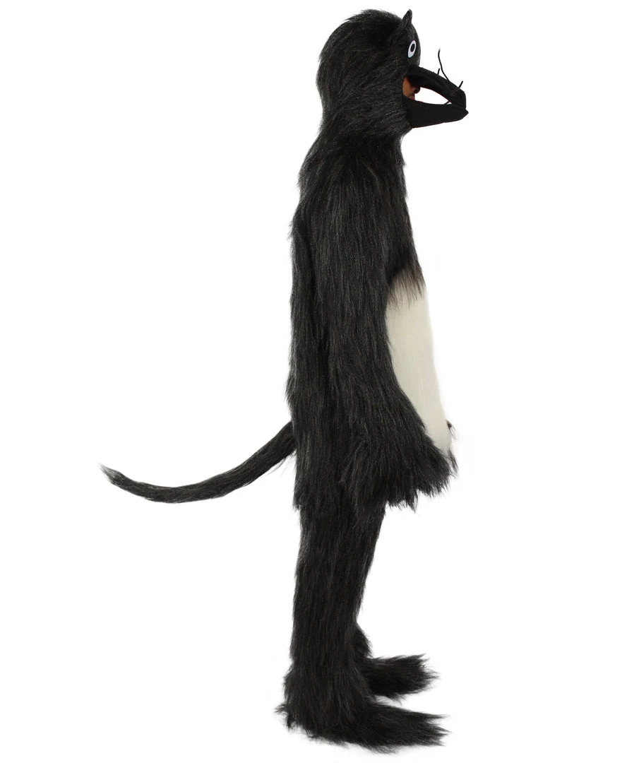 HPO White And Black Mouse Costume With Mask And Tail - Long Breathable Synthetic Fibers Bundle 6 HPO White And Black Mouse Costume With Mask And Tail - Long Breathable Synthetic Fibers Bundle