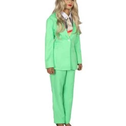 HPO Adult Women's EXCLUSIVE! Deluxe Singer Party Suit Costume | Lt. Green Cosplay Costume 14 HPO Adult Women's EXCLUSIVE! Deluxe Singer Party Suit Costume | Lt. Green Cosplay Costume