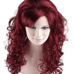 HPO Silver Screen Sensation Womens Red Adult Wig | Movie Character Cosplay Halloween Wig | Premium Breathable Capless Cap 15 HPO Silver Screen Sensation Womens Red Adult Wig | Movie Character Cosplay Halloween Wig | Premium Breathable Capless Cap