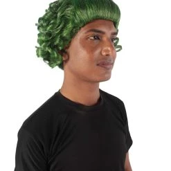 HPO Men's Green Mens Wig | Movie Cosplay Halloween Wig | Premium Breathable Capless Cap 14 HPO Men's Green Mens Wig | Movie Cosplay Halloween Wig | Premium Breathable Capless Cap