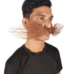 HPO Men's Dr Egg Head Mechanical Genius Curly Mustache Multiple Color Options