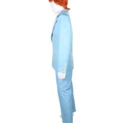 HPO 70's Rock Star | Powder Blue Suit With Dickie And Tie | Premium Halloween Costume | Multiple Color Options Men's 106 HPO 70's Rock Star | Powder Blue Suit With Dickie And Tie | Premium Halloween Costume | Multiple Color Options Men's