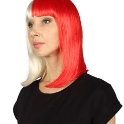 HPO Womens Two-tone Medium Bob Wig | Premium Breathable Capless Cap
