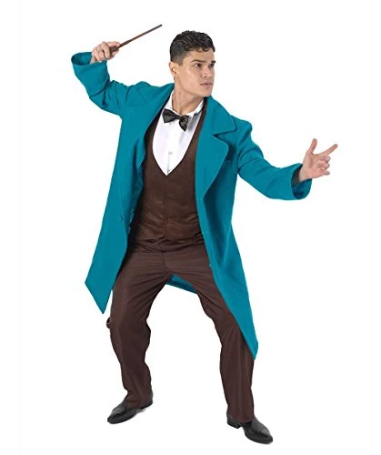 HPO Adult Men's Wizard Costume | Blue Halloween Costume 1 HPO Adult Men's Wizard Costume | Blue Halloween Costume