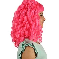 HPO Women's Womens Colonial Lady Pink Curly Wig | Premium Breathable Capless Cap 13 HPO Women's Womens Colonial Lady Pink Curly Wig | Premium Breathable Capless Cap