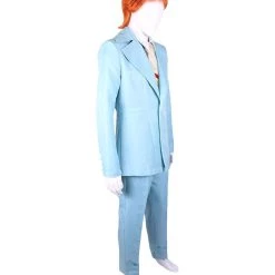 HPO 70's Rock Star | Powder Blue Suit With Dickie And Tie | Premium Halloween Costume | Multiple Color Options Men's 109 HPO 70's Rock Star | Powder Blue Suit With Dickie And Tie | Premium Halloween Costume | Multiple Color Options Men's