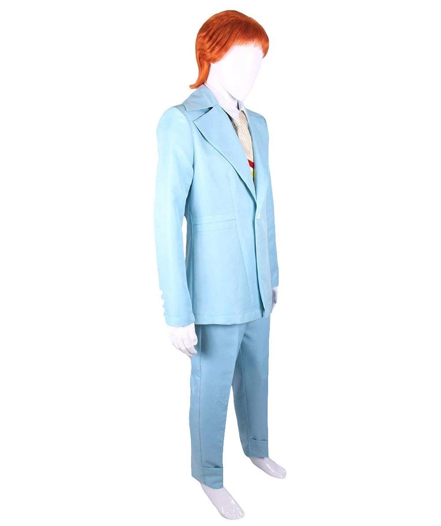 HPO 70's Rock Star | Powder Blue Suit With Dickie And Tie | Premium Halloween Costume | Multiple Color Options Men's 49 HPO 70's Rock Star | Powder Blue Suit With Dickie And Tie | Premium Halloween Costume | Multiple Color Options Men's
