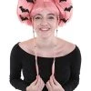 HPO Womens Coral Bat Angel Wig, Pink | Premium Breathable Capless Cap Women's