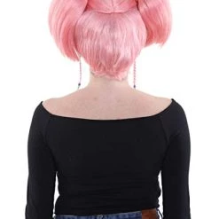 HPO Womens Coral Bat Angel Wig, Pink | Premium Breathable Capless Cap Women's