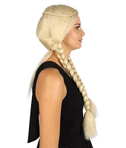 HPO Womens Renaissance Girl Wig | Party Ready Fancy Cosplay Halloween Wig | Premium Breathable Capless Cap 6 HPO Womens Renaissance Girl Wig | Party Ready Fancy Cosplay Halloween Wig | Premium Breathable Capless Cap