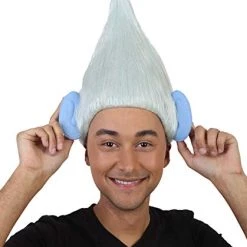 HPO Silver Troll With Ears | Pointy Silver Fairy Wig | Premium Halloween Wig SALE