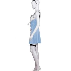 HPO Adult Women's French Maid Costume | Lt. Blue Cosplay Costume