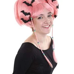 HPO Womens Coral Bat Angel Wig, Pink | Premium Breathable Capless Cap Women's