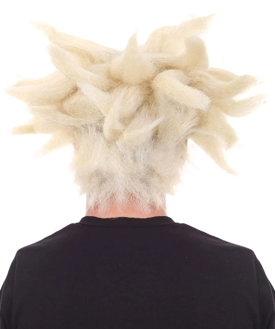 HPO Anime Spike Wig | Blonde TV/Movie Wigs | Premium Breathable Capless Cap 4 HPO Anime Spike Wig | Blonde TV/Movie Wigs | Premium Breathable Capless Cap