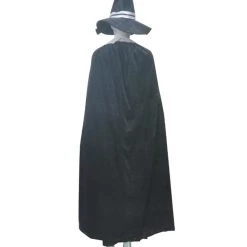 HPO Adult Women's Witch Costume W/ Hat Costume | Black Halloween Costume 16 HPO Adult Women's Witch Costume W/ Hat Costume | Black Halloween Costume
