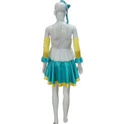 HPO Adult Women's School Idol 3Pc Costume | White Blue Halloween Costume 9 HPO Adult Women's School Idol 3Pc Costume | White Blue Halloween Costume