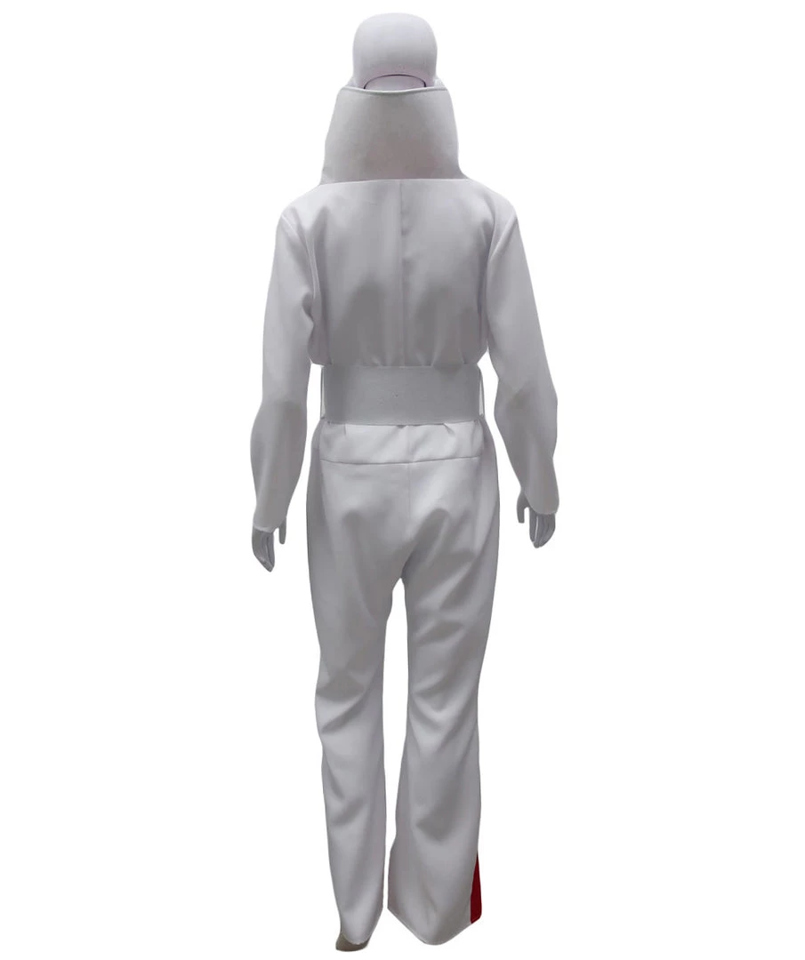 HPO Adult Women's Deluxe Sexy Jumpsuit Costume With Sequins Costume | White Cosplay Costume 3 HPO Adult Women's Deluxe Sexy Jumpsuit Costume With Sequins Costume | White Cosplay Costume