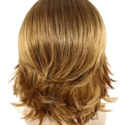 HPO Men's 70's Disco Mens Wig & Mustache | Blonde Retro Wig | Premium Breathable Capless Cap