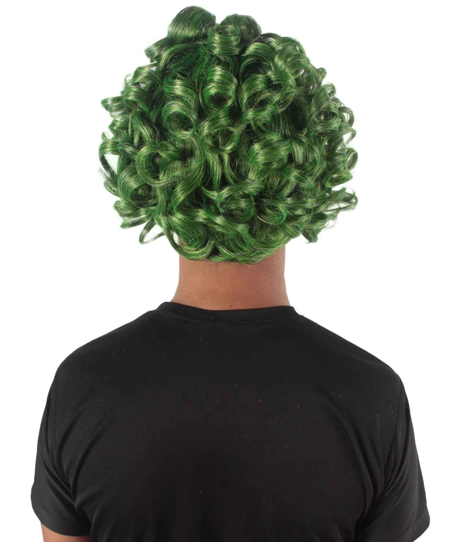 HPO Men's Green Mens Wig | Movie Cosplay Halloween Wig | Premium Breathable Capless Cap 4 HPO Men's Green Mens Wig | Movie Cosplay Halloween Wig | Premium Breathable Capless Cap