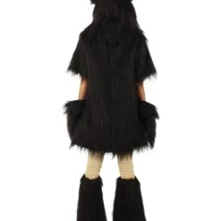 HPO Black Bear Costume With Boots And Paw Gloves - Long Synthetic Fibers Bundle