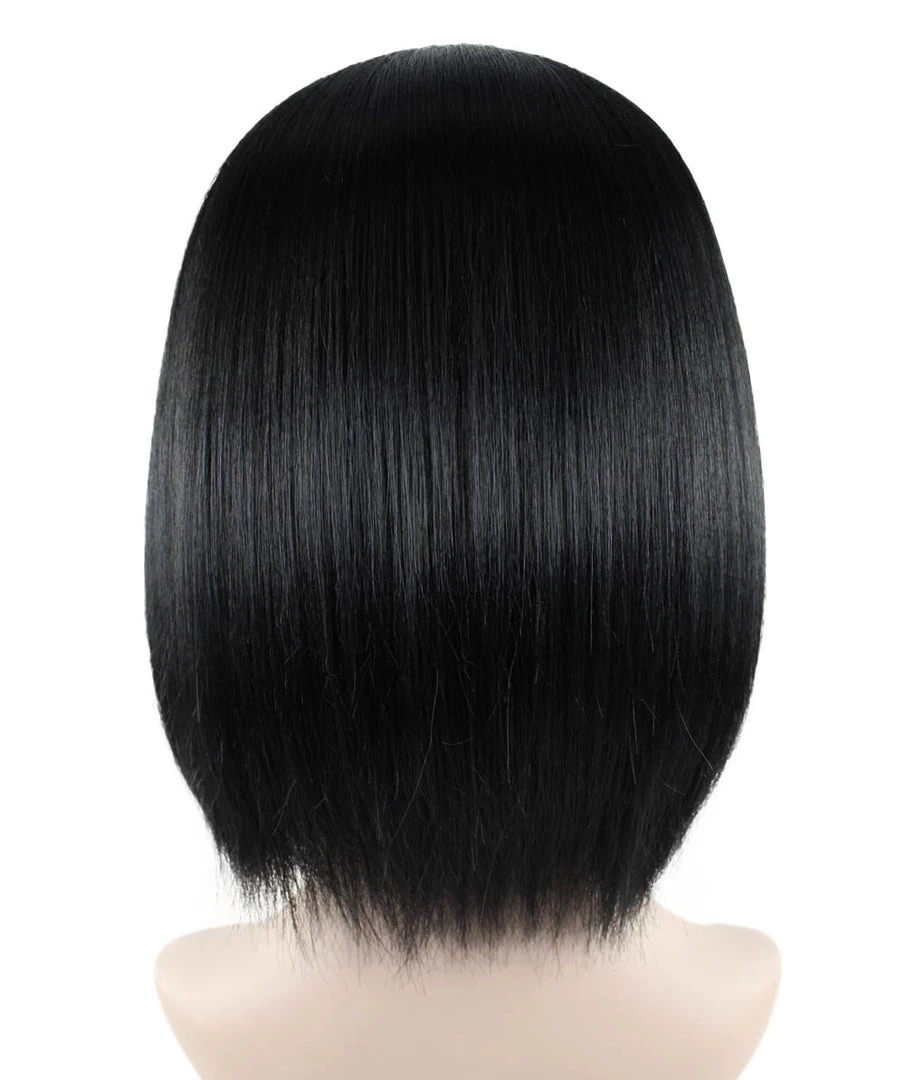 HPO Game Captain Womens Wig | Short Black Cosplay Wig | Premium Breathable Capless Cap 4 HPO Game Captain Womens Wig | Short Black Cosplay Wig | Premium Breathable Capless Cap