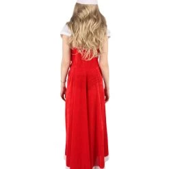 HPO Men's Adult Women Luxury Miss Santa Costume | Red & White Christmas Costume 12 HPO Men's Adult Women Luxury Miss Santa Costume | Red & White Christmas Costume