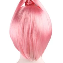 HPO Kawaii Pink Womens Wig | Character Bob Cosplay Halloween Wig | Premium Breathable Capless Cap