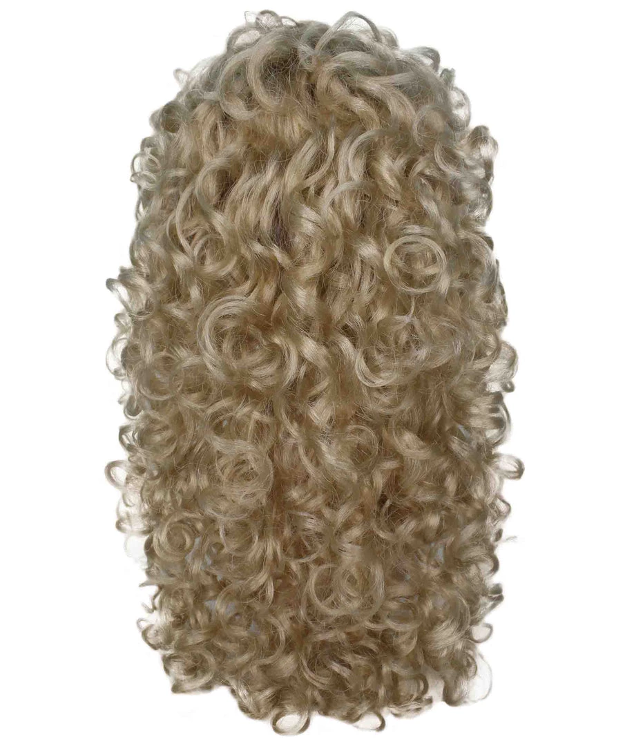 BC Adult Women's Blonde Color Curly Medium Length Trendy Wig 4 BC Adult Women's Blonde Color Curly Medium Length Trendy Wig