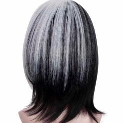 HPO Ms. Spot Womens Wig | Black & White Cosplay Wig | Premium Breathable Capless Cap