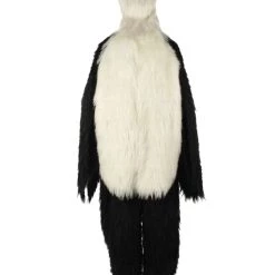HPO White And Black Panda Costume With Wig & Mask - Long Breathable Synthetic Fibers Bundle 12 HPO White And Black Panda Costume With Wig & Mask - Long Breathable Synthetic Fibers Bundle
