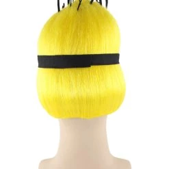 HPO Animation Yellow Mens Wig | Short Yellow Wig | Premium Breathable Capless Cap
