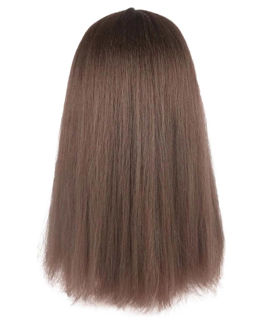 HPO Womens Brown Witch Wig | Horror Character Cosplay Halloween Wig | Premium Breathable Capless Cap 5 HPO Womens Brown Witch Wig | Horror Character Cosplay Halloween Wig | Premium Breathable Capless Cap