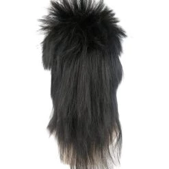 HPO Black Rave Womens Wig | Cartoon Cosplay Halloween Wig | Premium Breathable Capless Cap Women's